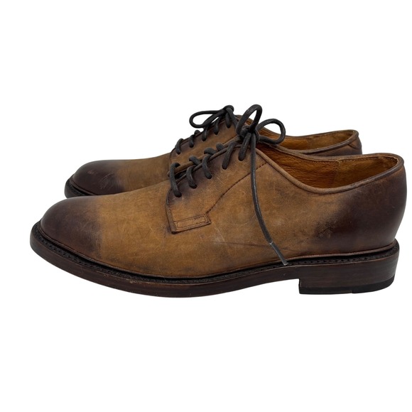 FRYE Men\'s James Leather Oxford Derby Shoes Plain Toe Brown Size 8.5 D 3484596‎ main image 5